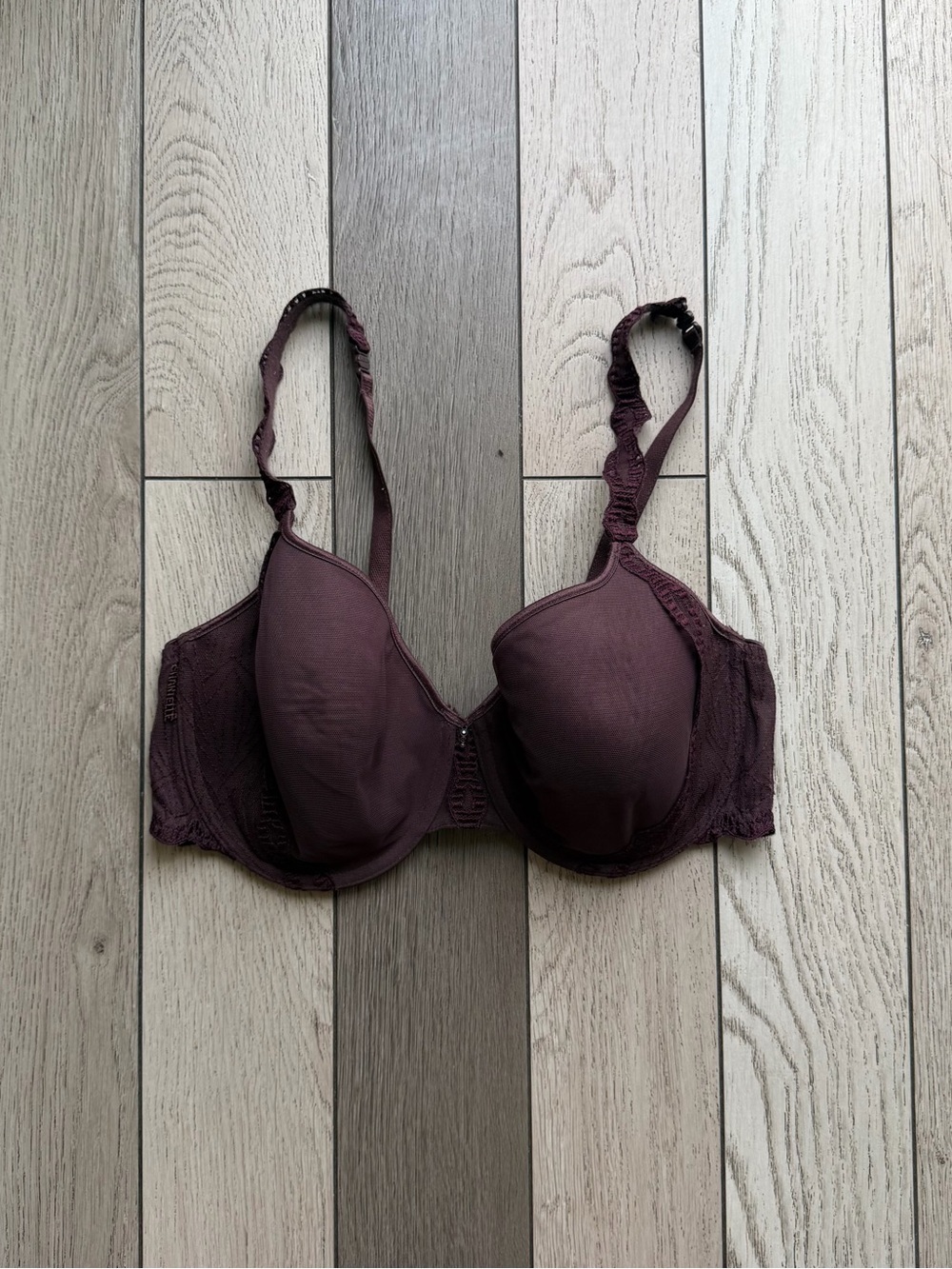 Chantelle Molded Underwire Bra in Plum 34DDD